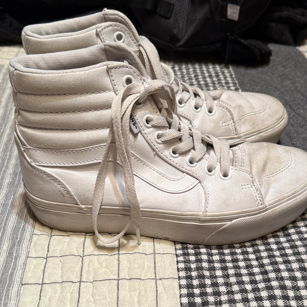 VANS Canvas Sk8-Hi True White Shoes